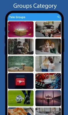 Tele Groups android App screenshot 1